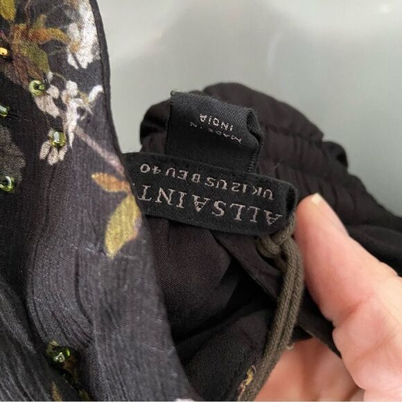 NWT All Saints Maia Viola Dress size US8 - Picture 11 of 13